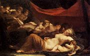 Frank Blackwell Mayer The Sleep of Venus and Cupid oil